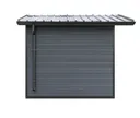 HORI Gartenhaus WPC Satteldach anthrazit 2