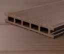 HORI Terrassendielen Komplettset WPC Malta Hohlkammer braun fein geriffelt / grob genutet 21 x 145 mm 8