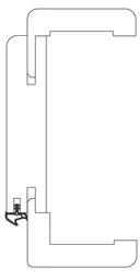 HORI Zimmertür CPL Weiß RAL9010 mit Lichtausschnitt Röhrenspan Rundkante Komplettset 6