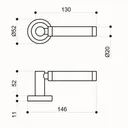 HORI Türgriff verchromt/Edelstahl matt Premium 1