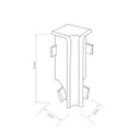 EGGER Innenecke Cubical Eiche hell 6 cm 1