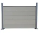 HORI WPC Sichtschutzzaun Stecksystem Safety Schutzummantelung Halbhoch Anbauset 0