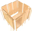 Karibu System-Sauna Komplettset Morten 3 Eckeinstieg 68 mm 9