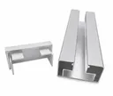 HORI Hausanschlussprofil Aluminium silber für Design Wpc Zaun 0