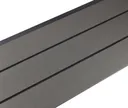 HORI WPC Fassadenverkleidung Hohlkammer grau glatt/gebürstet 129x20mm 2