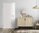 HORI Schallschutz Wohnungseingangstür Vigo Weißlack RAL9010 SK1 Eckkante Vollspan 2