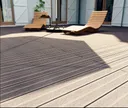 HORI Terrassendielen WPC Maui Massiv grau tiefe Holzstruktur + geriffelt 21 x 143 mm 8