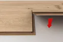 HORI Parkett 300 Eiche Variant cremeweiß Schiffsboden matt versiegelt 2. Wahl 3