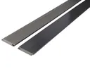 HORI WPC Fassadenverkleidung Massiv Rhombus-Design grau glatt/gebürstet  99x18mm 1