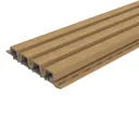 HORI WPC Fassadenprofil Rhombus Premium Small 33 x 215 mm hellbraun 0