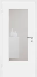 HORI Zimmertür CPL Signalweiß RAL9003 mit Lichtausschnitt Designkante Komplettset 0