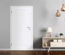 HORI Schallschutz Wohnungseingangstür Alicante 1 Signalweiß RAL9003 SK1 Designkante Vollspan 1