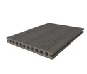 HORI Terrassendiele WPC Hohlkammer Co-Extrudiert tiefe Struktur 22,5 x 210 mm Grau 2