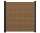 NewTechWood WPC Sichtschutzzaun Stecksystem Komplettset Portland 0