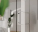 HORI Glasschiebetür 8 mm ESG 4 Streifen matt 2