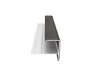 NewTechWood Castellation PRO Endprofil coextrudiert Silver Gray 1