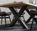 D-SYN mySquare Esstisch Massivholz Eiche gerade kante Komplettset 5