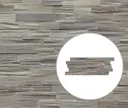 INDO Echtholz Wandverkleidung 3D Holzverblender Axewood White wash 0