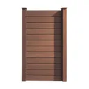 HORI WPC Sichtschutzzaun Schmal Anbauset 0