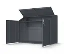 HORI Fahrradbox 200 x 100 x 157 cm Anthrazit 6