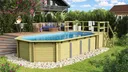 Karibu Pool Blockbohlen 8-eckig 2