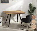 D-SYN mySquare Esstischplatte Massivholz Schweizer Kante Eiche 0