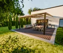 HORI Terrassendielen WPC Malta Hohlkammer anthrazit fein geriffelt / grob genutet 21 x 145 mm 10