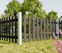 HORI WPC Vorgartenzaun Göteborg komplettset 4