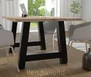 D-SYN mySquare Esstisch Massivholz Eiche gerade kante Komplettset 14