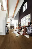 MEISTER Lindura Holzboden HD 400 Eiche authentic olivgrau 8903 gebürstet Landhausdiele 2