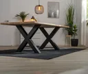 D-SYN mySquare Esstisch Massivholz Eiche gerade kante Komplettset 6