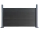 HORI WPC Sichtschutzzaun Stecksystem Safety Schutzummantelung Halbhoch Anbauset 0