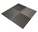 HORI WALL Akustik Dekor Wandpaneele Grey Oak Rundstab Quadratisch 5