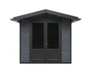 HORI Gartenhaus WPC Satteldach anthrazit 1