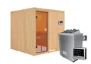 Woodfeeling Massivholz-Sauna Oulu Fronteinstieg 68 mm 3