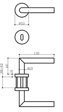 HORI Zimmertür Komplettset CPL Pinie quer strukturiert Röhrenspan Rundkante 11