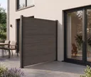 NewTechWood WPC Sichtschutzzaun Stecksystem Modena Rhombus 0