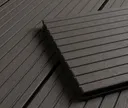 HORI Terrassendielen Komplettset WPC/BPC Massiv XXL dunkelgrau- braun 1