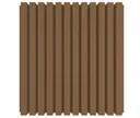HORI WPC Fassadenprofil Rhombus Premium Small 33 x 215 mm naturbraun 1