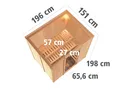 Karibu System-Sauna Fanja Fronteinstieg 68 mm 2