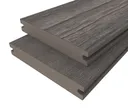 HORI Terrassendiele WPC Massiv Co-Extrudiert tiefe Struktur 22,5 x 138 mm Grau 3