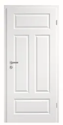 HORI Zimmertür Estella 4Q Weißlack RAL9010 Röhrenspan Rundkante 0