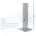 HORI WPC Sichtschutzzaun Lamellenzaun Schmal Anbauset 6