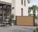 HORI WPC Sichtschutzzaun Stecksystem Odense Rhombus 8