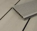 HORI Terrassendielen Komplettset WPC Royal Hohlkammer hellgrau 0