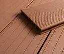 HORI Terrassendielen Komplettset WPC/BPC Aktion Hohlkammer hellbraun 22 x 140 mm 4