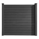 HORI WPC Sichtschutzzaun Stecksystem glatt / glatt 0