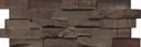 INDO Echtholz Wandverkleidung 3D Holzverblender Slimwood Hevea Charred 3
