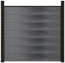 GroJa WPC/BPC Sichtschutzzaun Stecksystem Set GRANDE Komplettset 2