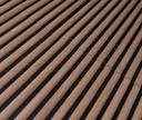 HORI WALL Akustik Dekor Wandpaneele Beige Oak Rundstab Quadratisch 8